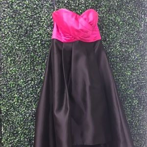 Shoshanna Midnight Evening Gown - Pink and Black